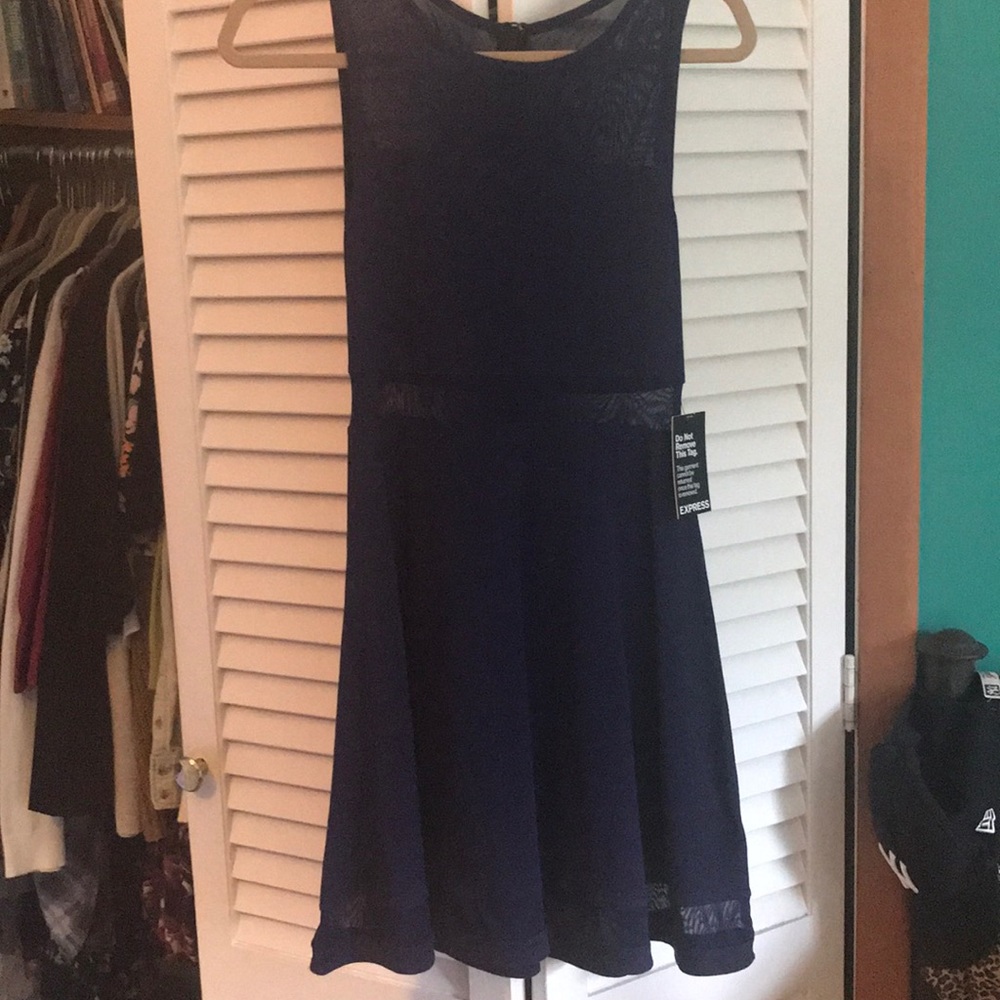 Express navy dress